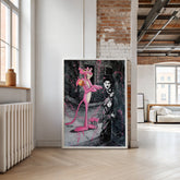 Charlie Chaplin Graffiti | Pink Panther Urban Art Print - Print